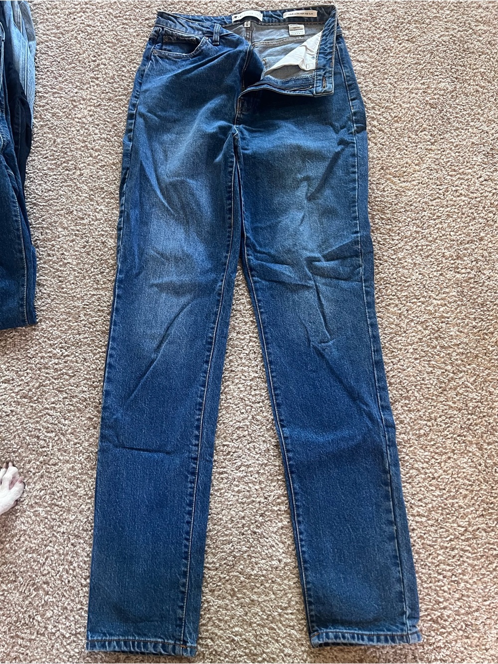 Classic Straight-Leg Women's Jeans in Dark Blue